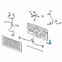 OEM 2019 GMC Sierra 1500 Hinge Diagram - 84708326