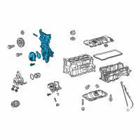 OEM 2013 Lexus CT200h Cover Assy, Timing Chain Diagram - 11310-37062