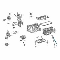 OEM 2012 Lexus CT200h Guide Sub-Assembly, Oil Diagram - 11409-37010