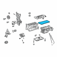 OEM 2014 Toyota Prius Gasket, Cylinder Head Cover Diagram - 11213-37041