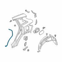 OEM 2019 Infiniti QX50 WEATHERSTRIP Assembly-Body Side, RH Diagram - 82836-5NA0B