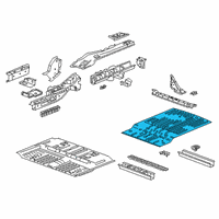 OEM Chevrolet Blazer Rear Floor Pan Diagram - 84782947