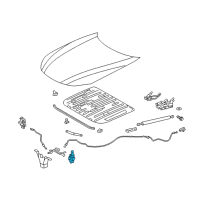 OEM Lexus LC500h LIFTER Assembly, Pop Up Diagram - 53460-11040