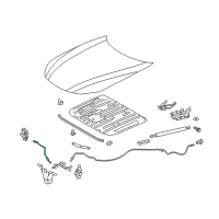 OEM 2022 Lexus LC500h Control Assy, Hood Lock Diagram - 53610-11010