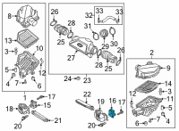 OEM 2016 Hyundai Genesis Duct-Extension, LH Diagram - 28223-B1000