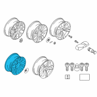 OEM 2014 BMW 750Li Light Alloy Rim Diagram - 36-11-6-777-780