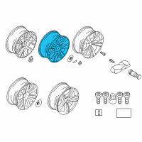 OEM 2015 BMW 740Ld xDrive Light Alloy Rim Diagram - 36-11-7-841-226