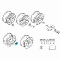 OEM 2015 BMW 750Li Hub Cap Diagram - 36-13-6-769-370