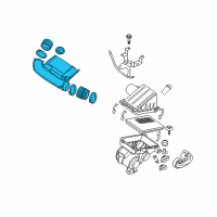 OEM 2015 Nissan Frontier Duct Assembly-Air Diagram - 16576-EA200