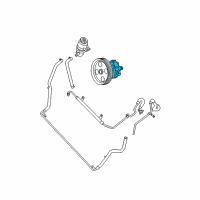 OEM 2009 Chrysler Town & Country Power Steering Pump Diagram - 4721439AB