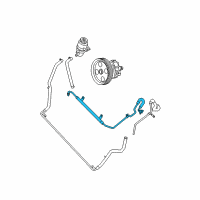 OEM Dodge Grand Caravan Hose-Power Steering Pressure Diagram - 4862304AB