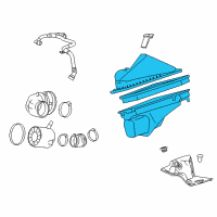 OEM 2018 Cadillac ATS Air Cleaner Assembly Diagram - 23393239