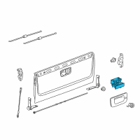 OEM 2009 GMC Sierra 2500 HD Lock Diagram - 20928119