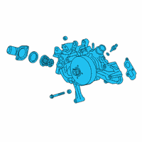 OEM 2019 Chevrolet Silverado 1500 LD Water Pump Assembly Diagram - 12708893