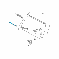 OEM 1997 Mercury Mountaineer Wiper Arm Diagram - F3TZ-17526-C