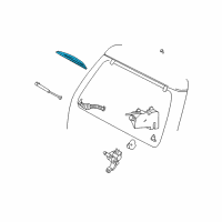 OEM 1994 Ford Escort Wiper Blade Diagram - F6AZ17528BA