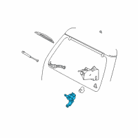 OEM 1996 Ford Explorer Windshield Wiper Motors Diagram - F5TZ17V508BRM