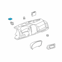 OEM Cadillac SRX Flasher, Hazard Lamp & Turn Signal Lamp Diagram - 25718722