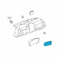 OEM 2005 Cadillac SRX Dash Control Unit Diagram - 25770602