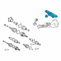 OEM Toyota Rear Support Diagram - 52390-45020