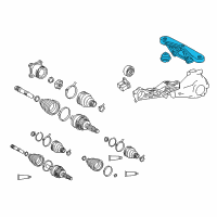 OEM 2008 Toyota Sienna Rear Support Diagram - 52390-45020