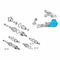 OEM Toyota Sienna Carrier Assembly Diagram - 41110-58010