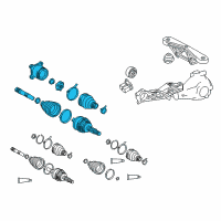 OEM 2009 Toyota Sienna Axle Shaft Assembly Diagram - 42340-08010