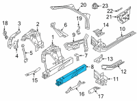 OEM 2022 BMW M4 LEFT CENTRE ENGINE SUPPORT Diagram - 41-00-7-432-651