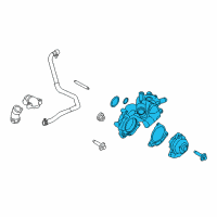 OEM 2012 Ford Escape Water Pump Assembly Diagram - 9L8Z-8501-C