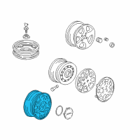 OEM 1999 Acura Integra Disk, Aluminum Wheel (15X6Jj) (Asahi Tec) Diagram - 42700-ST7-A31