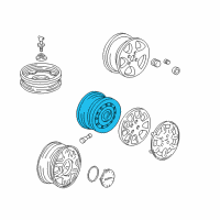 OEM 1998 Acura Integra Disk, Wheel (14X5 1/2Jj) (Black) (Kanai) Diagram - 42700-ST7-N01