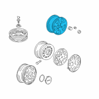 OEM Acura Integra Disk, Aluminum Wheel (15X6Jj) (Asahi) Diagram - 42700-ST7-A02