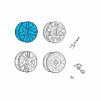 OEM 2004 Lincoln Aviator Wheel Diagram - 2C5Z-1007-AA