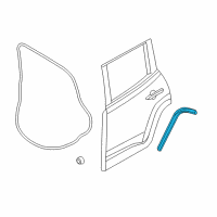 OEM Jeep Renegade Molding-Door Lower Secondary Diagram - 68520217AA