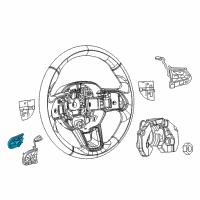 OEM 2022 Jeep Grand Wagoneer STEERING WHEEL Diagram - 68411006AA