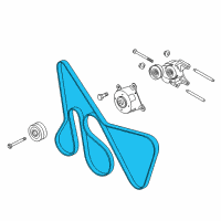 OEM 2018 Ford Transit-150 Serpentine Belt Diagram - CK4Z-8620-A