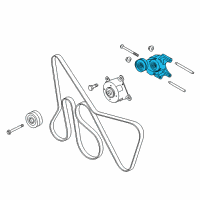 OEM Ford Transit-150 Tension Pulley Diagram - BB3Z-6A228-A