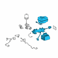 OEM 2010 Toyota Land Cruiser Master Cylinder Assembly Diagram - 47025-60330