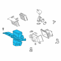 OEM Toyota Sienna Air Inlet Assembly Diagram - 17750-0V020