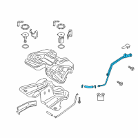 OEM 2017 Lincoln Continental Filler Pipe Diagram - GD9Z-9034-F