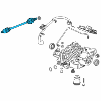 OEM Buick Regal TourX Axle Assembly Diagram - 84675896