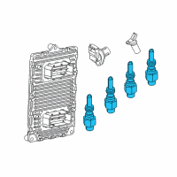 OEM 2014 Ram ProMaster 1500 Glow Plug Diagram - 68419473AA