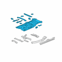 OEM 2009 Honda Pilot Panel Sub, Floor Diagram - 65200-SZA-A02ZZ