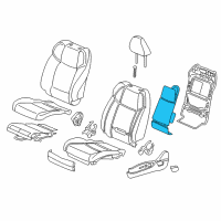 OEM Acura TLX Tci Left, Front Back Diagram - 81617-TZ3-A51