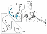 OEM 2020 Nissan Frontier Hose & Tube Assy-Power Steering Diagram - 49720-9BT2A