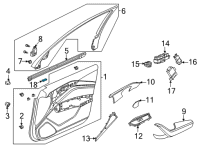 OEM 2022 Acura RDX LIGHT, DOOR HANDLE Diagram - 34750-TGV-A31