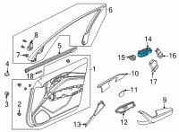OEM 2022 Acura TLX Switch Assembly Diagram - 35750-TGV-A11