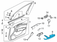 OEM 2022 Acura TLX Armrest, Passenger Side (Alluring Ecru) Diagram - 83502-TGV-A02ZA