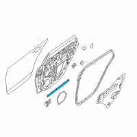 OEM 2015 Nissan Sentra Seal-Rear Door Parting Diagram - 82838-3SG0A