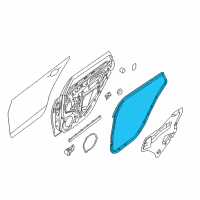 OEM Nissan WEATHERSTRIP-Rear RH Diagram - 82830-4AF2A